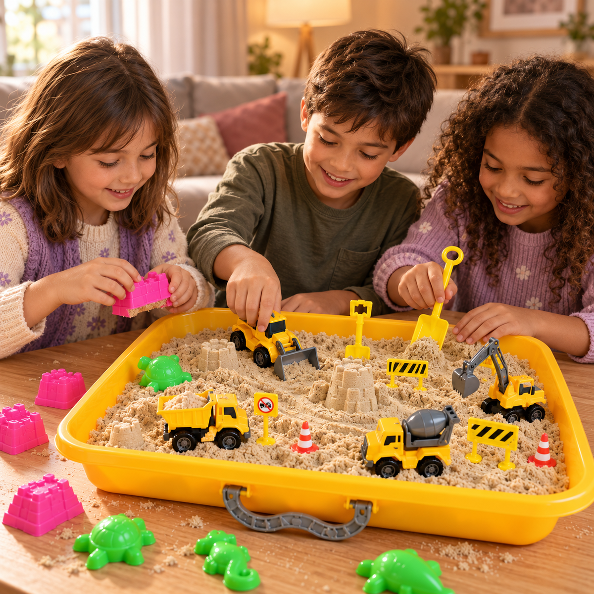 Toy Indoor Game Sand Colored Sand Loose Powder