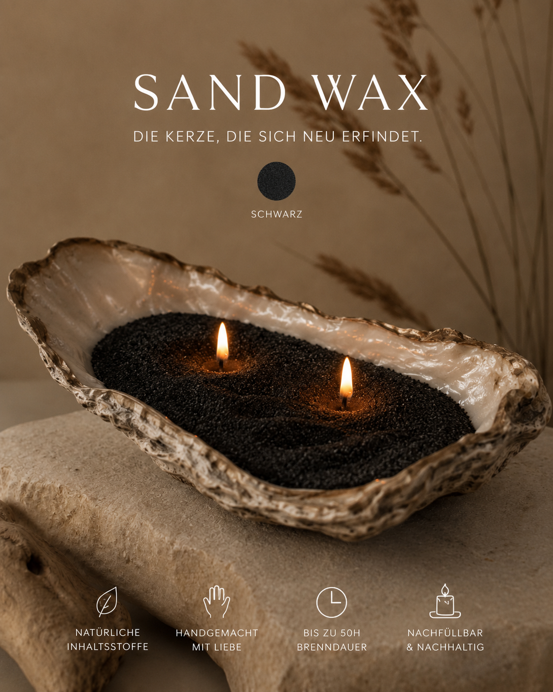 Sandwachs für kreative Kerzen
