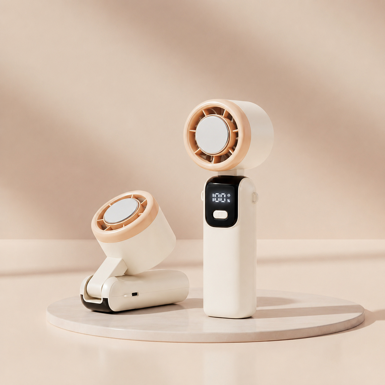 Handventilator mit LED-Display & USB-C