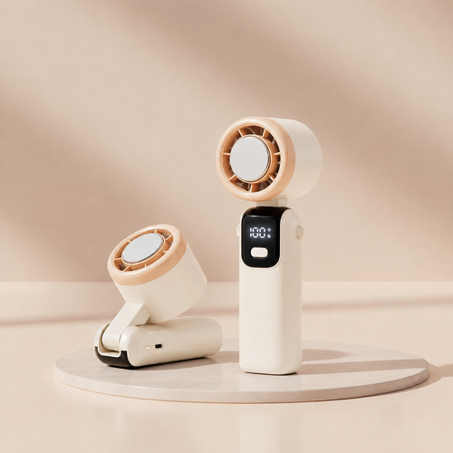 Handventilator mit LED-Display & USB-C