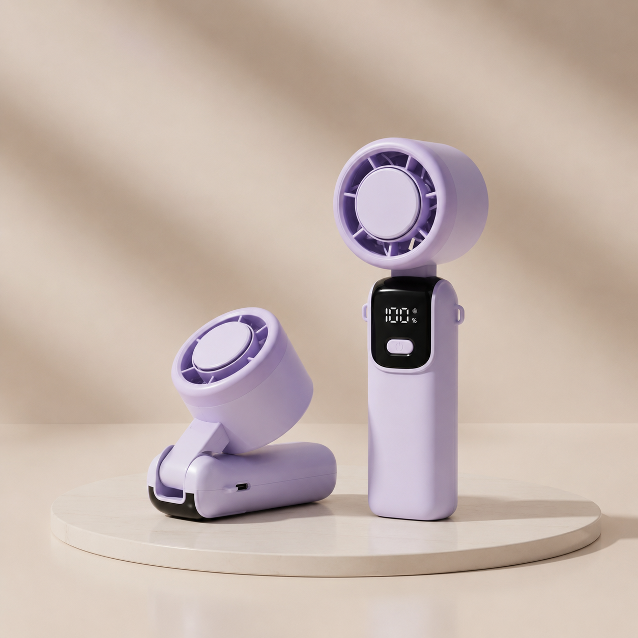 Handventilator mit LED-Display & USB-C