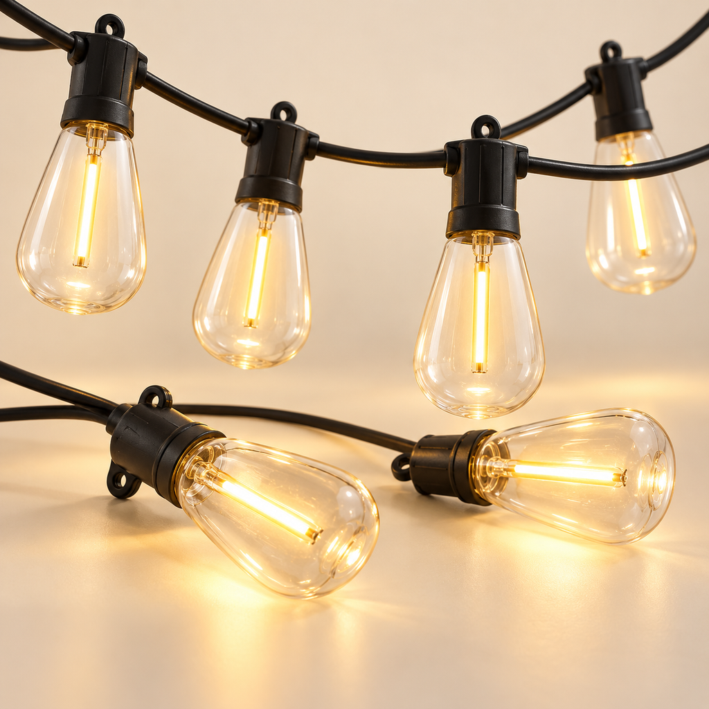 Outdoor-Lichterkette im Vintage-Look