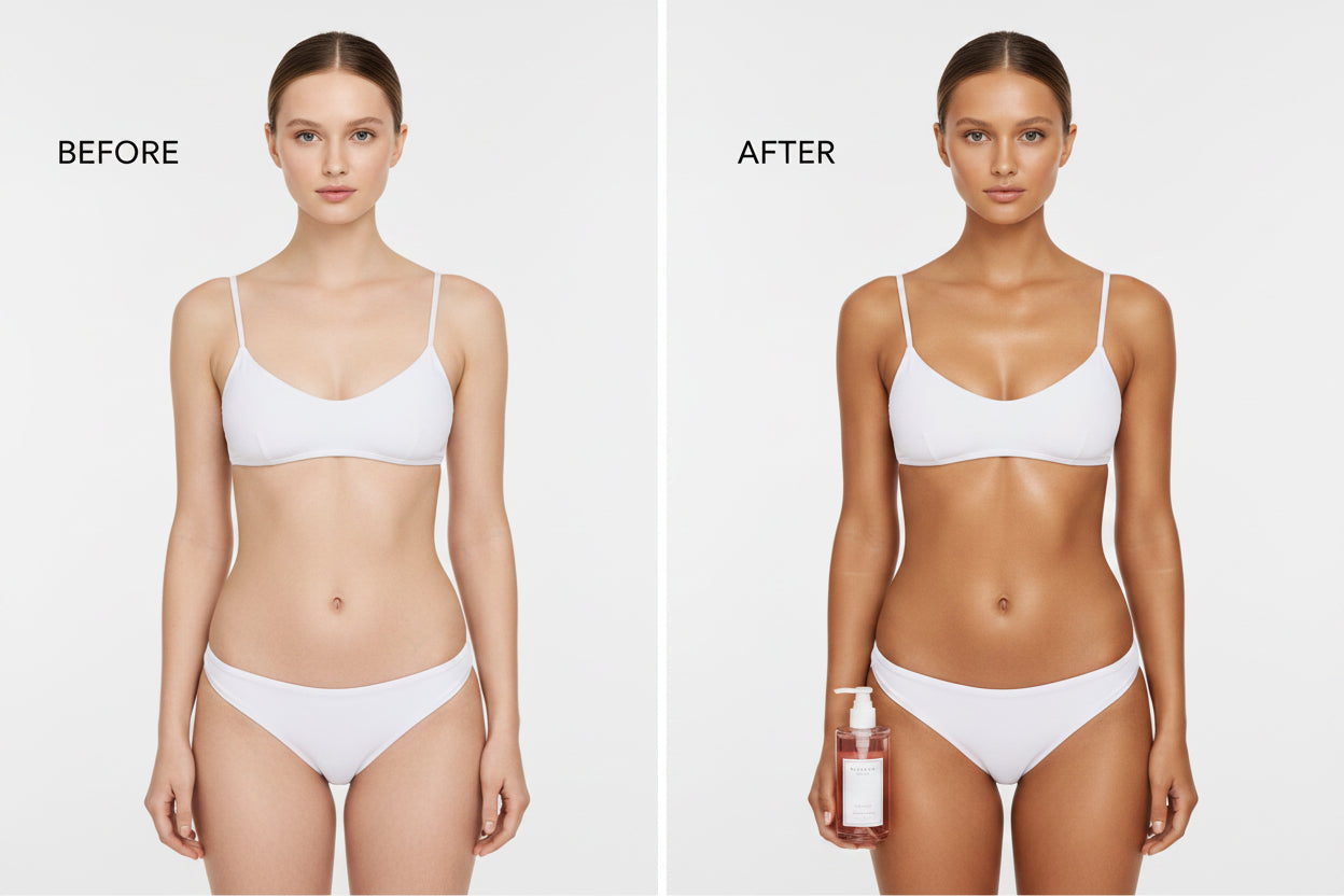 Transparentes Self-Tanning Gel ohne Abfärben