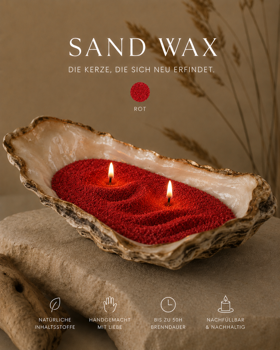 Sandwachs für kreative Kerzen